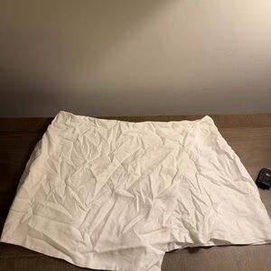 Abercrombie & Fitch linen white skort